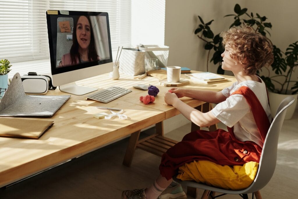 Child on computer 1